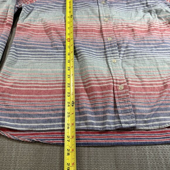 Toad & Co 100% Organic Cotton Women’s Button Down Southwestern Stripes Size XL - Picture 8 of 9